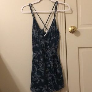 Satin Wrap Romper